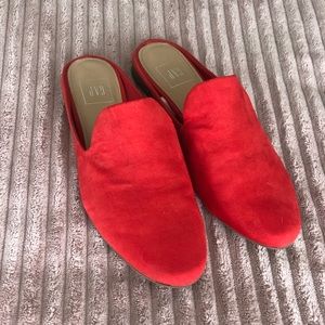 Gap Red Suede Mules